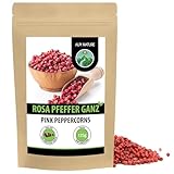 Rosa Pfeffer 125g von Alpi Nature, roter Pfeffer ganz, Pfefferkörner rosa, Pfefferkörner ganz