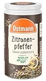 Ostmann Gewürze - Zitronenpfeffer Gewürzzubereitung | Für Salatdressings, Saucen und Fischgerichte | 40 g in der Streudose