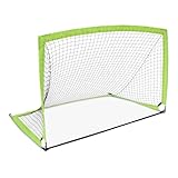 Amazon Basics Pop-Up-Fußballtor für das Training im Garten mit Tragetasche, 1,82 x 1,21 m, grün