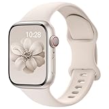 Yoohoo Kompatibel mit Apple Watch Armband 41mm 40mm 38mm 49mm 45mm 44mm 42mm,Weiches Silikon Sport Ersatz Armbänder Kompatibel mit iWatch Ultra 2/Ultra SE Series 9 8 7 6 5 4 3 2 1 Herren Damen