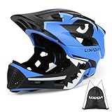 Lixada Kinderhelm, Kinder Fahrradhelm, Integrierter Helm mit Abnehmbarem Kinnschutz Kindersport Schutzhelm zum Radfahren Skateboarden Rollschuhlaufen