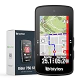 Bryton Rider 750SE 2.8' Farb-Touchscreen GPS Fahrradcomputer mit Offline-EU-Karte und Navigation, Schwarz