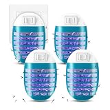 Insektenvernichter Elektrisch 4 Stück, Leistungsstarke Mückenlampe mit UV, Steckdose Mückenschutz für Innenräume, Insektenfalle Fliegenfalle Ideal für Schlafzimmer, Küche, Wohnzimmer