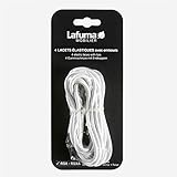 Lafuma Elastische Schnürsenkel mit Spitzen für RSX/RSXA, Set mit 4 Schnürsenkeln, Farbe Weiß, LFM2322-0020 (Verpackung kann variieren)