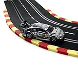 Overdrive-Racing Curbs/Kerbs Kompatibel mit Carrera 124 132 Kurven Geraden Randsteine Randstreifen Slotcar Rot-Gelb