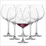 SCHOTT ZWIESEL Rotweinglas Burgunderpokal Classico (6er-Set), klassische Burgundergläser für Rotwein, spülmaschinenfeste Tritan-Kristallgläser, Made in Germany (Art.-Nr. 106227)