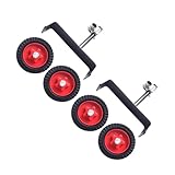 Uonlytech 2 Stück Universelle Stützräder für Handgeführte Rasenmäher aus Langlebigem Material Tragbar und Kompatibel mit Benzin und Elektro Freischneidern Leichte Konstruktion für Bessere