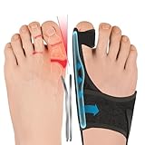 Hallux Valgus Korrektur Schiene Rutschfester Bunion Zehenspreizer Bunion Korrektor Hallux Valgus Bandagen für Tag Nacht Unterstützung 2 Stück