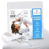 Matratzenschoner 90 x 200 wasserdicht und atmungsaktiv, Inkontinenzunterlage waschbar 90x200, Optimaler Nässeschutz, Hygienischer Anti-milben Matratzen-bezug, Schimmelresistente Matratzenauflage