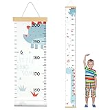 Aolso Kinder Messlatte, Größenmesser für Kinder, Massband Kinder, Baby-Wachstumstabelle, Wandbehang-Wachstumstabelle, Dekoration Kinderzimmer, Messlineal für Babys, Mädchen, Jungen (Dinosaurier)