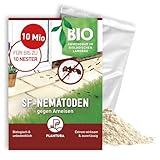 Plantura SF-Nematoden gegen Ameisen – 100% biologisch & hochwirksam, einfache Anwendung, Nützlinge aus Deutschland, 10 Mio für bis zu 10 Nester/ca. 2 m Mauer