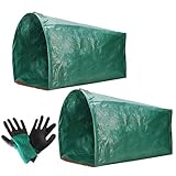 Gartenabfallsäcke | Baubeutel | Grünabfallsack | 150 l, 200 l, 270 l wiederverwendbare Gartensäcke mit Griffen, ideal zum Sammeln von Gartenabfällen, Pflanzengras und Blättern