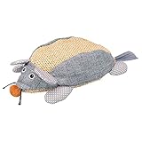 TRIXIE 45599 Maus XXL, Sisal/Stoff, Katzenminze, 30 cm, Natur/grau