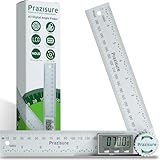Prazisure Winkelmesser Digital, Aluminium Winkelschmiege 200 mm, professionelles Winkelmessgerät für Holzbearbeitung, Bau und Heimwerkermessung (inkl. 2 Batterien)