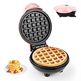 Mini Waffeleisen,Belgische Waffel Maschine ø 10cm,220V|350W Kleines Waffeleisen Klassische,Doppelseitige Heizung