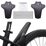 2 Stücke Schutzbleche Mountainbike MTB Mudguard, Rennrad Schutzbleche Vorne und Hinten Set Zubehör Cube Spritzschutz Fahrrad Mudrocker, Beidhändig