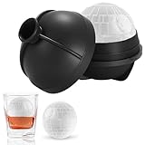 Eiswürfelform Star Wars Todesstern Ball Eiswürfelform 7 cm Runde Silikon Eiskugelform für Whiskey Bourbon Cocktails