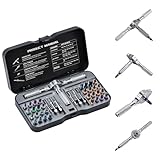 Ratschen Schraubendreher Set, 40 in 1 Magnetisch Schraubendreher Set, S2-Stahlbits, DIY-Kombinations-Biegsame Welle, Geeignet für Möbelmontage, Präzisions-Elektrogerätereparatur, Fahrradwerkzeuge