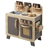 howa Kinderküche Spielküche aus Holz FoodieFun inkl. 10 TLG. Kinderküchenzubehör 4824