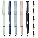 vgggrd Ewiger Bleistift [5 Stück], Tintenlose Bleistifte Ewig mit 5 Pcs Wechselkopfm, Bleistifte Set, Unendlicher Bleistift, Endloser Bleistift, Kein Tintenstift