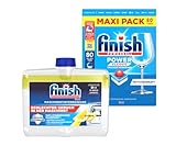 Finish Power Classic Fresh Geschirrspültabs, Maxi Pack, 80 Tabs, mit Finish Maschinentiefenreiniger Citrus 250ml