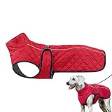 Hundejacke – reflektierende Baumwolle, Wintermantel, Rollkragen-Haustierbekleidung, warmes, winddichtes Outfit | Isolierte Kaltwetterkleidung für Spaziergänge im Freien, Camping, Skifahren, Pi