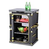 TIMBER RIDGE Campingschrank faltbar Campingküche klappbar Auto Faltschrank Küchenbox Klappschrank All-in-one tragbar mit Tragetasche