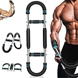 Armtrainer,Biegehantel,Brust trainingsgerät,Brusttrainer männer,Verstellbares Brust Trainingsgerät (30-50 kg / 70-110 lb),Tragbarer Federwiderstand mit abnehmbarem Design, Fitnessgeräte