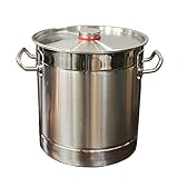 Kochtopf, Suppentopf, Gastronomie/Haushalt Verdickter 304 Edelstahl Großer Suppentopf mit Deckel, Kochtopf für Gasherd/Induktionsherd