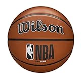 Wilson Unisex-Adult NBA DRV Plus Basketball, Brown, 5