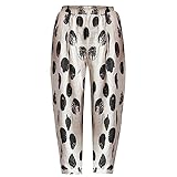 KOG Amazon Basics Hose Damen Leinenhose Sommer Sommerhose Baumwolle Freizeit Cargo Hose Frauen Jogginghosen Grafik Trainingshose Arbeitshosen Wide Leg Hose Weiß XXL