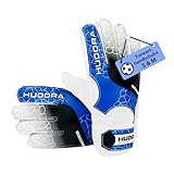 HUDORA Torwarthandschuhe Kinder Größe S/M - Klassik Tormann Handschuhe Kinder - Goalkeeper Gloves - gepolsterte Kinder Torwarthandschuhe - Fußballhandschuhe Kinder mit Klettverschluss