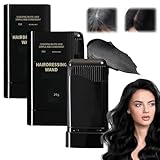 Haarfärbekamm,2-in-1 Instant Haarfärbestift mit Kamm,Temporärer Haarfärbestiftbürste,Wasserfester und Schweißfester Haarfärbestift,Werkzeug Zur Grauhaarabdeckung für Damen Herren,2 Stück (Schwarz)