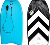 Mesle Bodyboard Kinder & Erwachsene Speed Skin mit Leash, Anfänger & Fortgeschrittene Surfbrett für Strand, Meer, Schwimmbad, Surf Schwimmbrett für Wasser, Surfboard, Boogie Board
