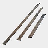 3 tlg. Set - DEWEPRO® H-Profil Aluminium Kartätsche abgeschrägt - Abziehlatte - Richtscheit - Putzlatte - Längen: 100cm (1,0m) + 150cm (1,5m) + 200cm (2,0m)