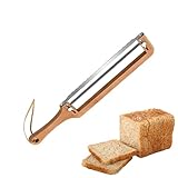 Brotmesser Aus Holz Brot Bogenschneider BrotsäGe, Edelstahl BröTchenmesser FüR Selbstgemachtes Brot BäCkermesser Ideal Zum MüHelosen Schneiden Von Sauerteig Dicken Broten Kuchen