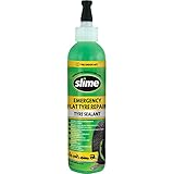 Slime 10016 Dichtmittel für Reifenreparatur bei Platten, Notfallausrüstung, Motorräder, Motorroller, Trailer, Ungiftig, Umweltfreundlich, 237-ml-Flasche (8 oz)