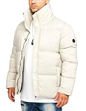 behype. Herren warme Winterjacke Puffer-Jacke Steppjacke Jacket J13-Stone-M