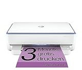 HP ENVY 6010e Multifunktionsdrucker, 3 Monate gratis drucken mit HP Instant Ink inklusive, HP+, Drucker, Scanner, Kopierer, WLAN, Airprint, Blau