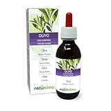 Olive (Olea europaea) Blätter Alkoholfreier Urtinktur Naturalma - Flüssig-Extrakt Tropfen 120 ml - Nahrungsergänzungsmittel - Veganer