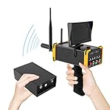 KANBCNG Metalldetektor Langer Profi Unterirdischer Metallschatzsucher Hoher Empfindlichkeit Wiederaufladbar Suchbereich 990m Erkennungstiefe 1-16 m Automatische Rotationserkennung mit Anzeige