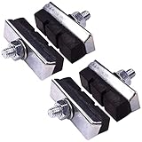 cyclingcolors 4X Fahrrad bremsgummi bremsen bremsbeläge mit Schrauben rennrad MTB bremsschuhe Vintage Oldtimer