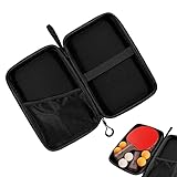 Tischtennis-Tasche – Tischtennisschlägerhülle – wasserdichte Hartschale für Tischtennisschläger – große Kapazität wasserdichte Hartschalenhülle für 2 Tischtennisschläger und Bälle
