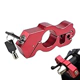 Motorradbremsschloss | Diebstahlsicherung für Lenker, Kupplungsbremse, Gaspedal, Sicherheitsschloss mit 2 Schlüsseln, Lenkerschloss mit Griff für Moped, Motorrad