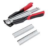 Fafeicy Drahtbefestigungszangen-Set mit 5000 C20-Rings-Metallklammern, Installationswerkzeug für Zaunnetz- und Stoffprojekte