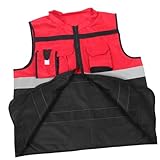 Toddmomy Reflektierende Sicherheitskleidung Sichtweite Erwachsene ärmellos Artikel LED vi reflektorweste reflektierende Weste Warnweste für die Arbeit atmungsaktive Outdoorweste Nylongewebe