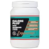 Calorie Plus Aufbau Shakes als Trinknahrung, Astronautennahrung hochkalorisch zur Gewichtszunahme als Kalorien Shake zur Kräftigung und bei Untergewicht (Cappuccino 500g)