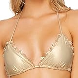 LULI FAMA Gold Rush Noches de Sevilla Spitze Triangle Top - - Large