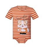 Landofgenie Männer Body Onesie Pyjamas Strampler Herren mit Streifen Einteiler Unterwäsche für Männer Orange XL