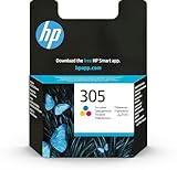 HP 305 (3YM60AE) Original Druckerpatrone Farbe für HP DeskJet 2700, 2730, 4100, 4134 und 6020, 6022, 6030, 6032, 6420, 6422, 6430, 6432